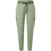 TIMEZONE Damen Cargo Hose SLIM MALIKATZ 7/8 - Slim Fit - Grün - Oil Green von Timezone