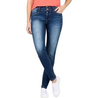 TIMEZONE Damen Jeans SLIM ENAYTZ WOMANSHAPE - Slim Fit - Blau - Grape Blue Wash von Timezone