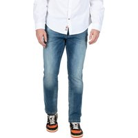 TIMEZONE Herren Jeans SLIM EDUARDOTZ Mid Waist - Slim Fit - Blau Grau von Timezone