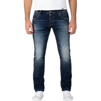 TIMEZONE Herren Jeans ScottTZ - Slim Fit - Blau - Sea Blue Aged Wash von Timezone