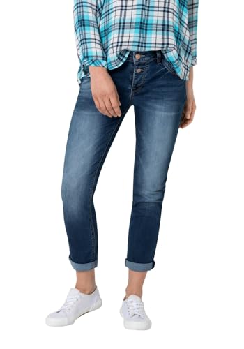 Timezone 7/8 Damen Jeans Slim NALITZ 7/8- Slim Fit - Blau - Brisk Blue W26-W33, Größe:W 31, Farbe:Brisk Blue Wash 3838 von Timezone