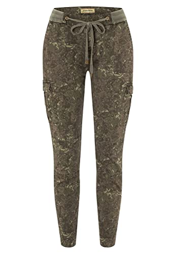 Timezone Damen 7/8 Slim MalikaTZ 7 8, Greenish Camo, 30W EU von Timezone