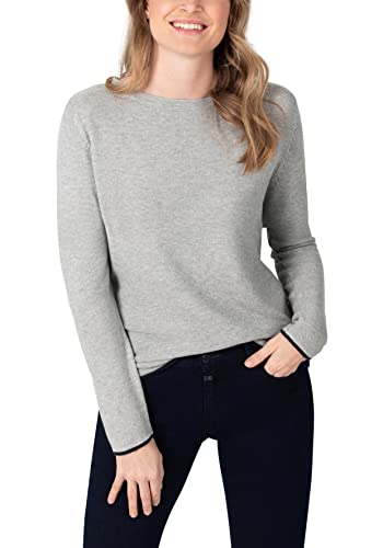 Timezone Damen Båd hals sweater Pullover, Paloma Grey Melange, S EU von Timezone