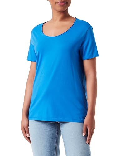 Timezone Damen Basic T-Shirt, blau, Large von Timezone