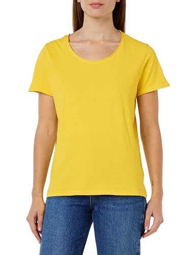 Timezone Damen Basic T-Shirt, gelb, M von Timezone