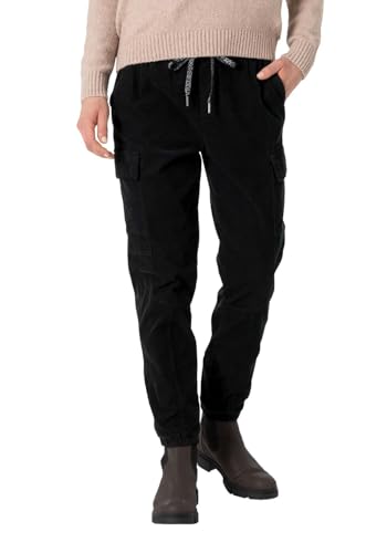 Timezone Damen Cargo Hose Regular RAKIMATZ 7/8 - Regular Fit - Schwarz Grün, Größe:M, Farbe:Black 9999 von Timezone