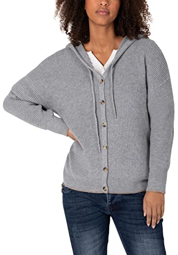 Timezone Damen Classic Cardigan Strickjacke, paloma Grey Melange, XL von Timezone