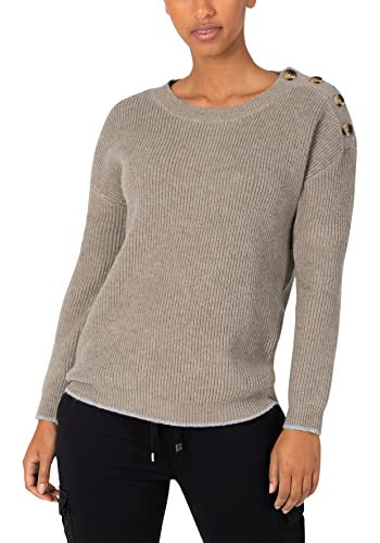 Timezone Damen Easy Pullover, Lana beige Melange, S von Timezone