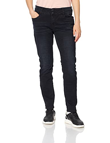 Timezone Damen Enyatz- 98% bomuld, 2% elastan Slim Jeans, Schwarz (Black Diamond Wash 9047), 26W / 30L EU von Timezone