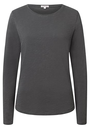 Timezone Damen Essential Longsleeve T-Shirt, Washed Black, L EU von Timezone