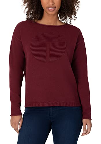Timezone Damen Fancy Knit Pullover, Barolo red Melange, XXL von Timezone