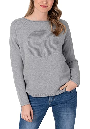 Timezone Damen Fancy Knit Pullover, paloma Grey Melange, XL von Timezone