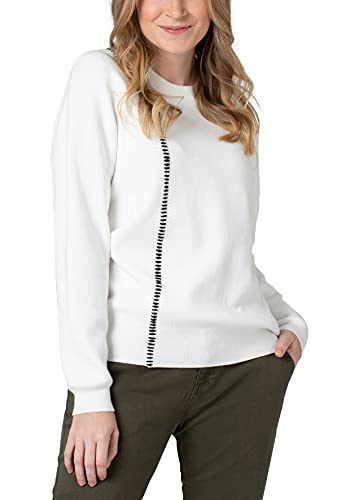 Timezone Damen Fancy Pullover, Off White, L von Timezone
