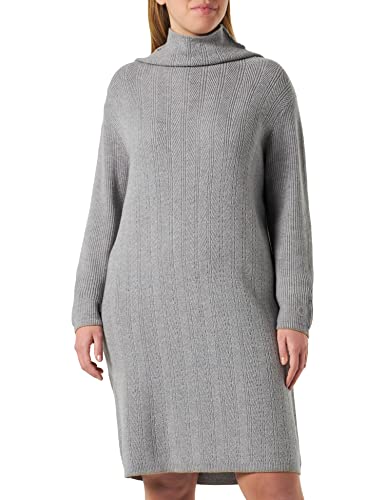 Timezone Damen High Collar Knit Dress Lässiges Kleid, paloma Grey Melange, XXL von Timezone