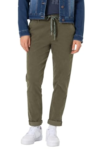 Timezone Damen Hose Regular RYLEIGHTZ 7/8 - Regular Fit - Weiss Grün Schwarz, Größe:W 30, Farbe:Jungle Green 4209 von Timezone