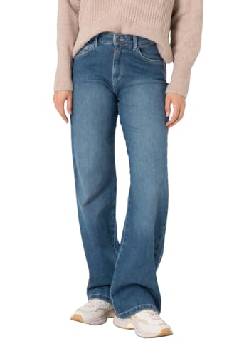 Timezone Damen Jeans Comfort CORATZ WOMANSHAPE - High Waist - Regular Fit - Blau, Größe:32W / 30L, Farbe:3074-30045 Scandi Mid Blue Wash von Timezone