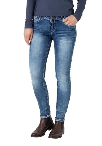 Timezone Damen Jeans Slim ENAYTZ - Slim Fit - Blau - Dark Rebel Blue Wash, Größe:26W / 32L, Farbe:Dark Rebel Blue Wash 30038 von Timezone