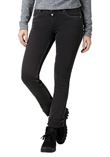 Timezone Damen Slim MarahTZ Freizeithose, Dull Black wash, 32/34 von Timezone