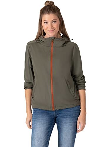 Timezone Damen Light Jacket, Grey Olive, XXL von Timezone