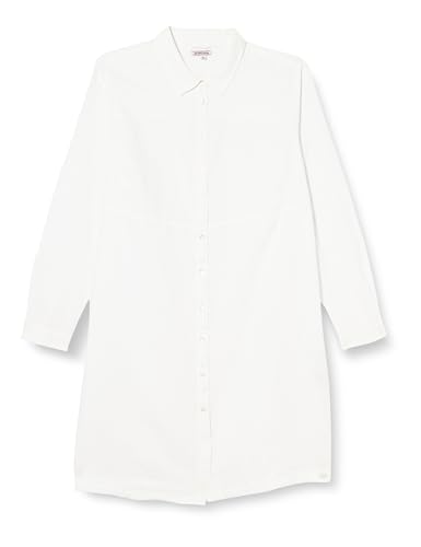 Timezone Damen Long Overblouse Bluse, weiß, Large von Timezone