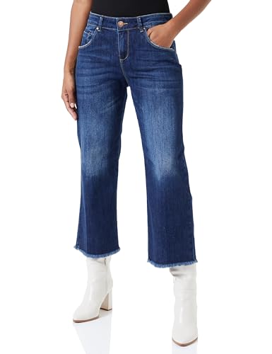 Timezone Damen Loose CoulotteTZ Cropped Freizeithose, blau, 33 von Timezone