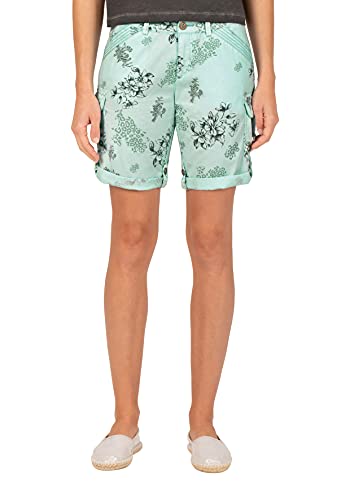 Timezone Damen Loose Katinkatz Short Bermudas, Animal Flower Aqua, 31W EU von Timezone