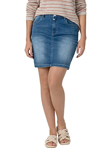 Timezone Damen MarahTZ Skirt Rock, Smurf Blue wash, 24 von Timezone