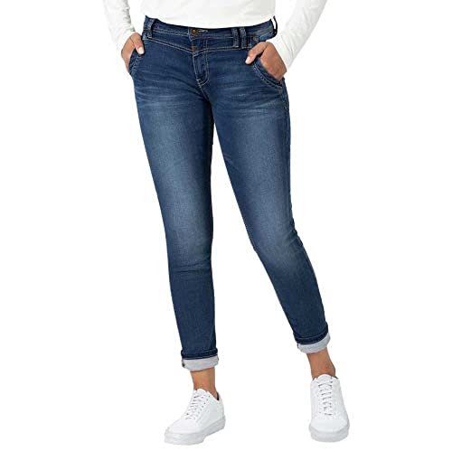 Timezone Damen Nalitz Slim Jeans, Blau (Blue Denim wash 3041), 27W / 30L von Timezone