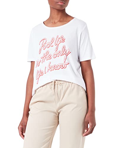 Timezone Damen Pool Life T-Shirt, Pure White, L von Timezone