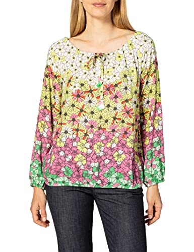 Timezone Damen Printed Tunic Blouse Bluse, Multicolor Flowers, M von Timezone