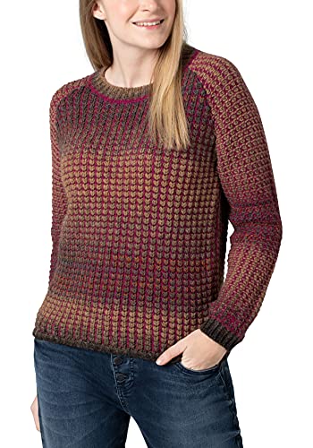 Timezone Damen Raglan Pullover, Purple Brown Multicolor, M von Timezone