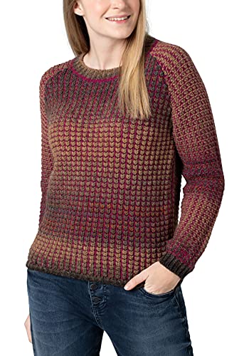 Timezone Damen Raglan Pullover, Purple Brown Multicolor, S von Timezone