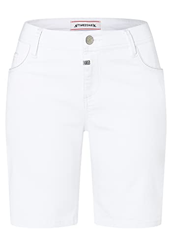 Timezone Damen Regular AlexaTZ Bermudas, Pure White, 27 von Timezone