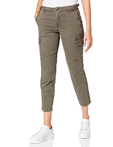 Timezone Damen Regular CariTZ 7/8 Freizeithose, Grey Olive, 25 von Timezone