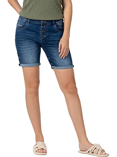 Timezone Damen Regular JillyTZ Short, Rich Royal Blue Wash, 28W EU von Timezone