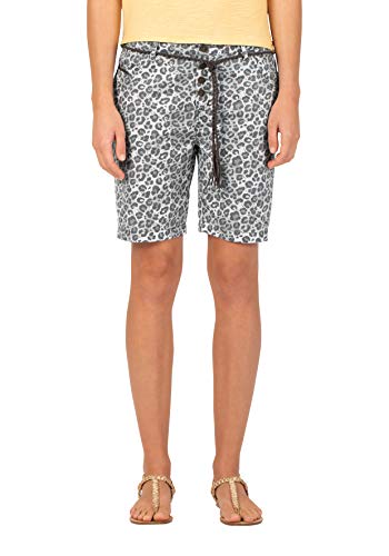 Timezone Damen Regular JillyTZ Shorts, Beige (Light Grey Leo 2315), W29(Herstellergröße: 29) von Timezone