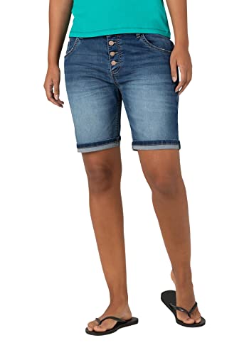 Timezone Damen Regular JillyTZ Shorts, Premium Blue wash, 25 von Timezone