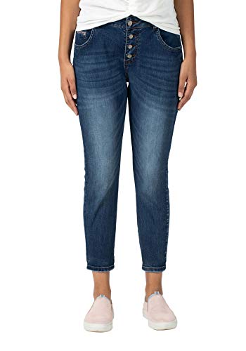 Timezone Damen Regular Jillytz Cropped Jeans, Blau (Skylight Blue wash 3336), W31 (Herstellergröße:31) von Timezone