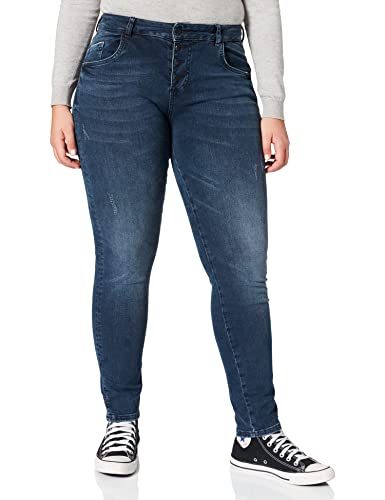 Timezone Damen Regular Jillytz Freizeithose, Deep Royal Blue Wash, 26W 32L EU von Timezone