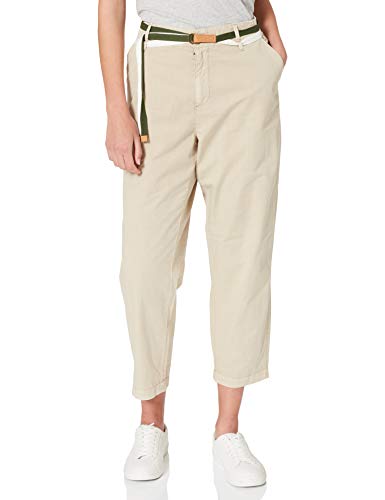 Timezone Damen Regular LizbethTZ Cropped Hose, Light Classic beige, 27 von Timezone