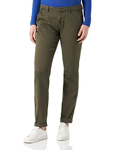 Timezone Damen Regular MadisonTZ Freizeithose, Grey Olive, 25 von Timezone