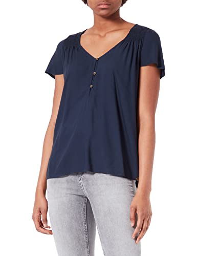 Timezone Damen Romantic Blouse Bluse, total Eclipse, L von Timezone