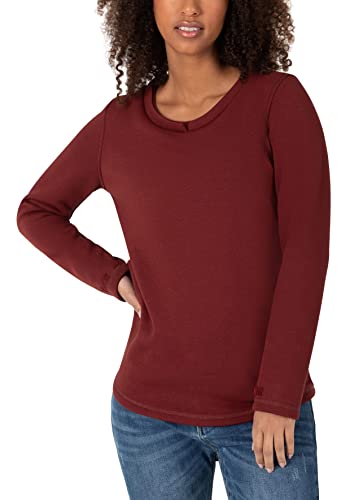 Timezone Damen Roundneck Sweater Sweatshirt, Barolo red, L von Timezone