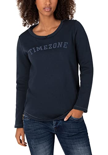 Timezone Damen Roundneck Sweater Sweatshirt, total Eclipse, S von Timezone