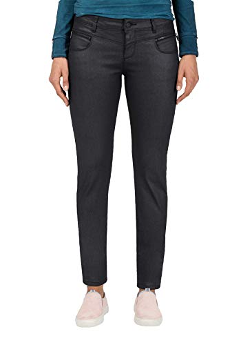 Timezone Damen SadeTZ Slim Jeans, Schwarz (Black Shiny wash 9846), 27W / 34L von Timezone