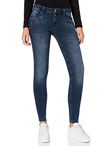 Timezone Damen Slim Caillatz Freizeithose, Deep Royal Blue Wash, 24W 32L EU von Timezone