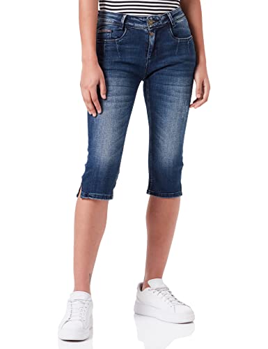 Timezone Damen Slim DashniTZ 3/4, Metal Blue wash, 25 von Timezone