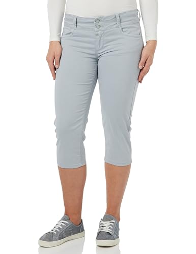 Timezone Damen Slim EnyaTZ 3/4 Shorts, Grau, 29 von Timezone