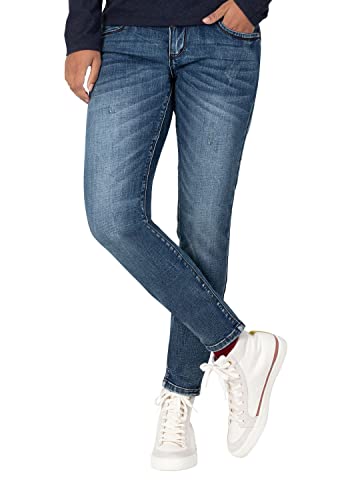 Timezone Damen Slim EnyaTZ Jeans, Blue Steel wash, 26/34 von Timezone