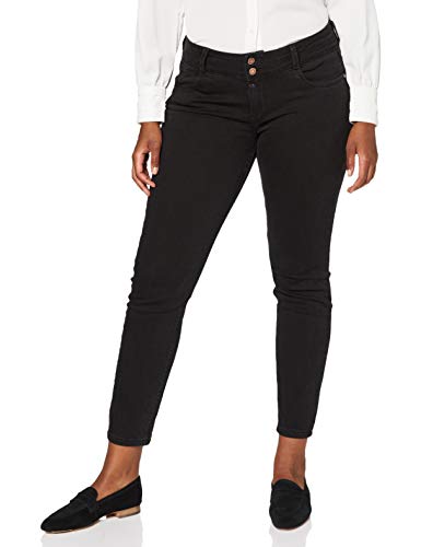 Timezone Damen Slim EnyaTZ Jeans, clean Black wash, 26/30 von Timezone